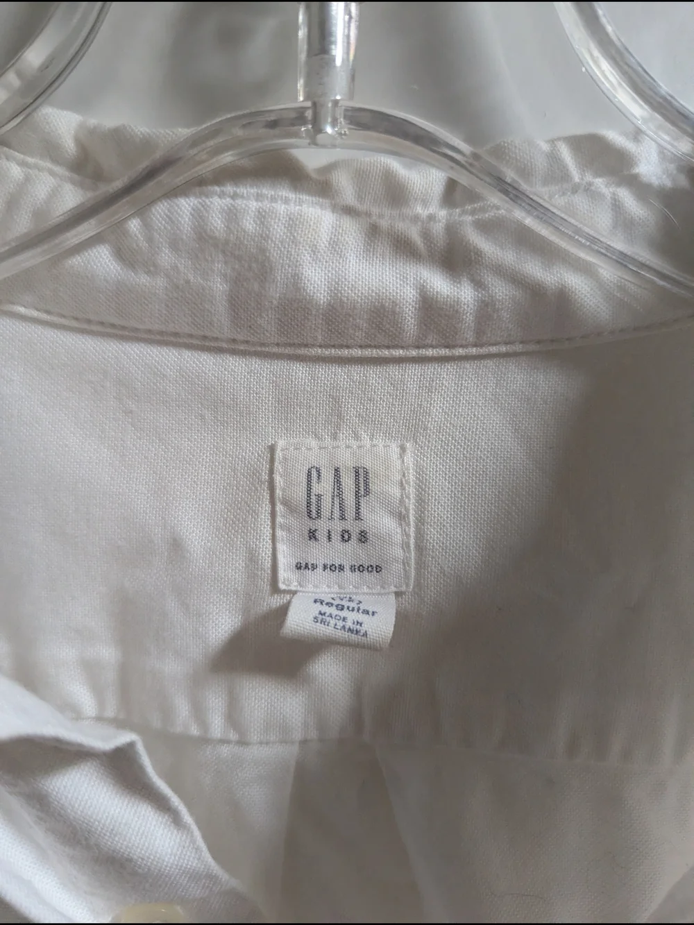 GAP Kids White Button-Up Shirt
